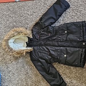 STUNNING LIMITED TOO GIRLS FUR LINED PARKER JACKET